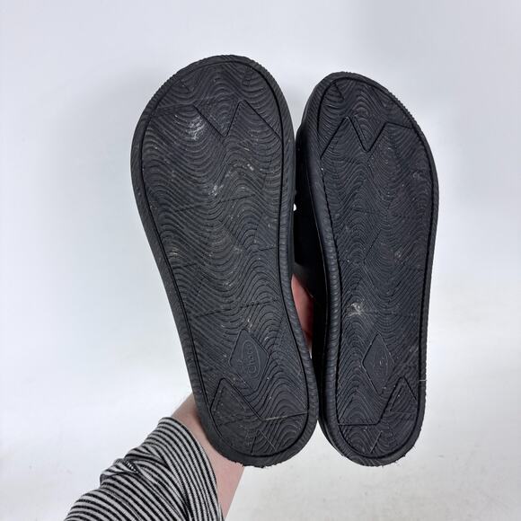 Chaco Chillos Slide Sandals Men\'s 12 Dark Tie-Dye Comfort Adjustable Slip On